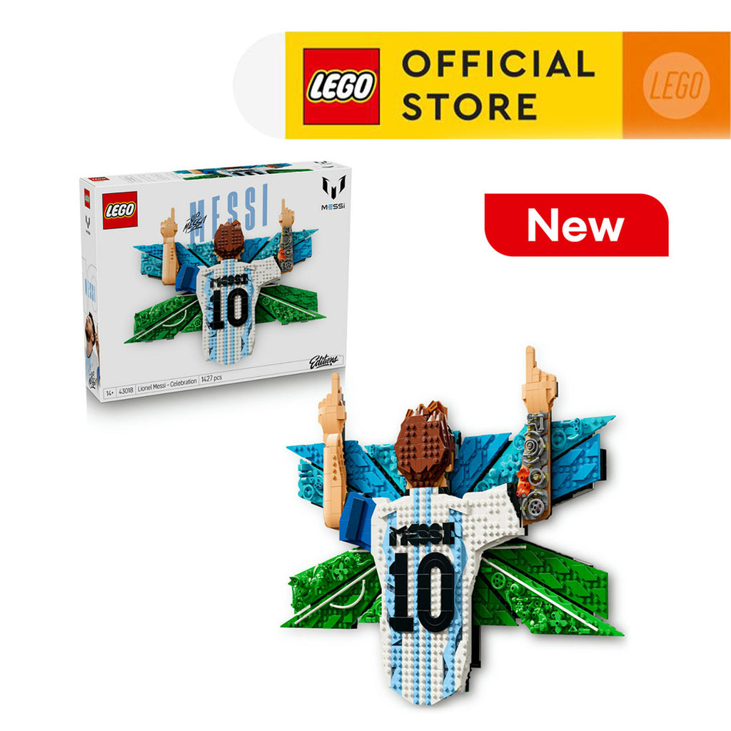 LEGO Editions Football 43018 Lionel Messi – Celebration (1427 Pieces), FIFA World Cup 2026 Collection, Toys, Bricks, Mainan - Gambar 2
