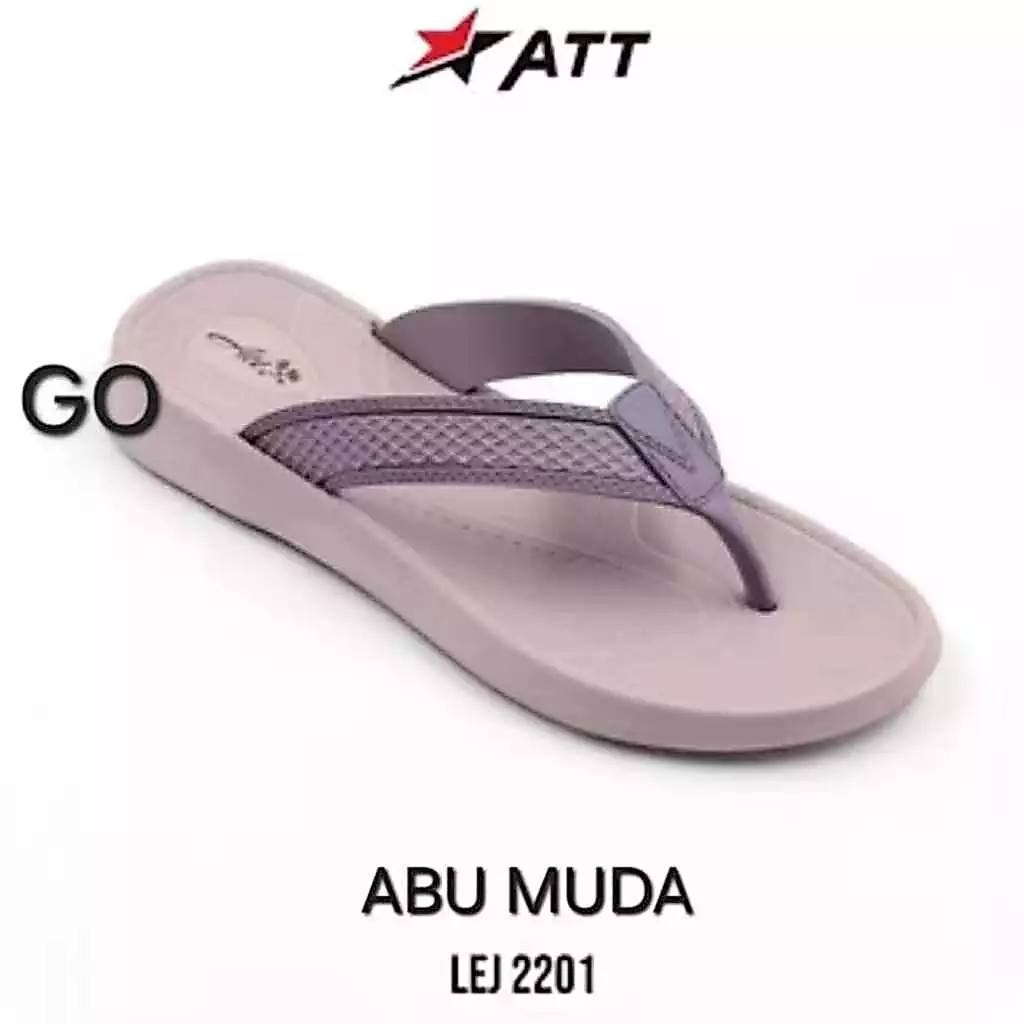 ago ATT LEJ2201 Sandal Japit Wanita Sandal Wedgest Karet Berkualitas Trendi Murah Viral - Gambar 4