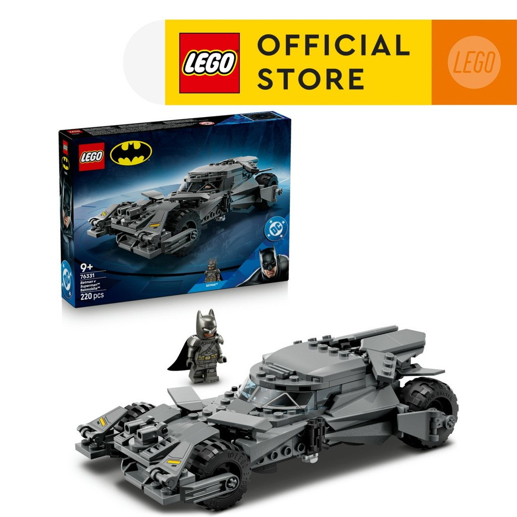LEGO Super Heroes DC 76331 Batman v Superman Batmobile (220 Pieces), Mainan Anak Laki-Laki, Mainan Mobil, Mainan Block