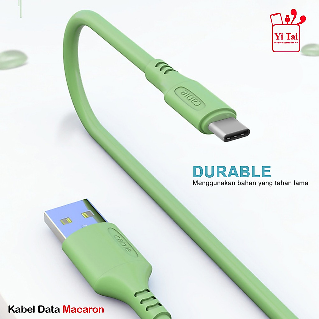YI TAI - Kabel Data Macaron Type C Fast Charging - Gambar 2