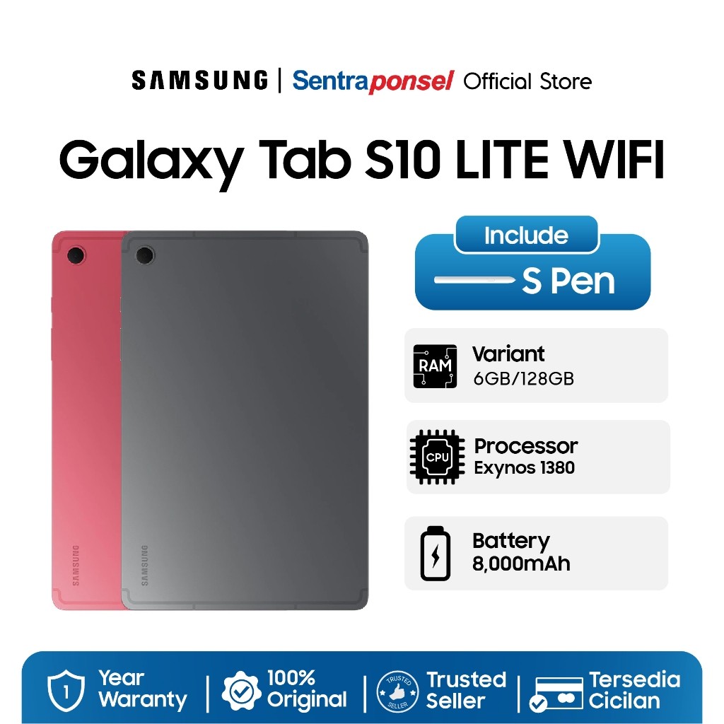 Samsung Galaxy Tab S10 LITE WIFi 6GB/128GB - Garansi Resmi