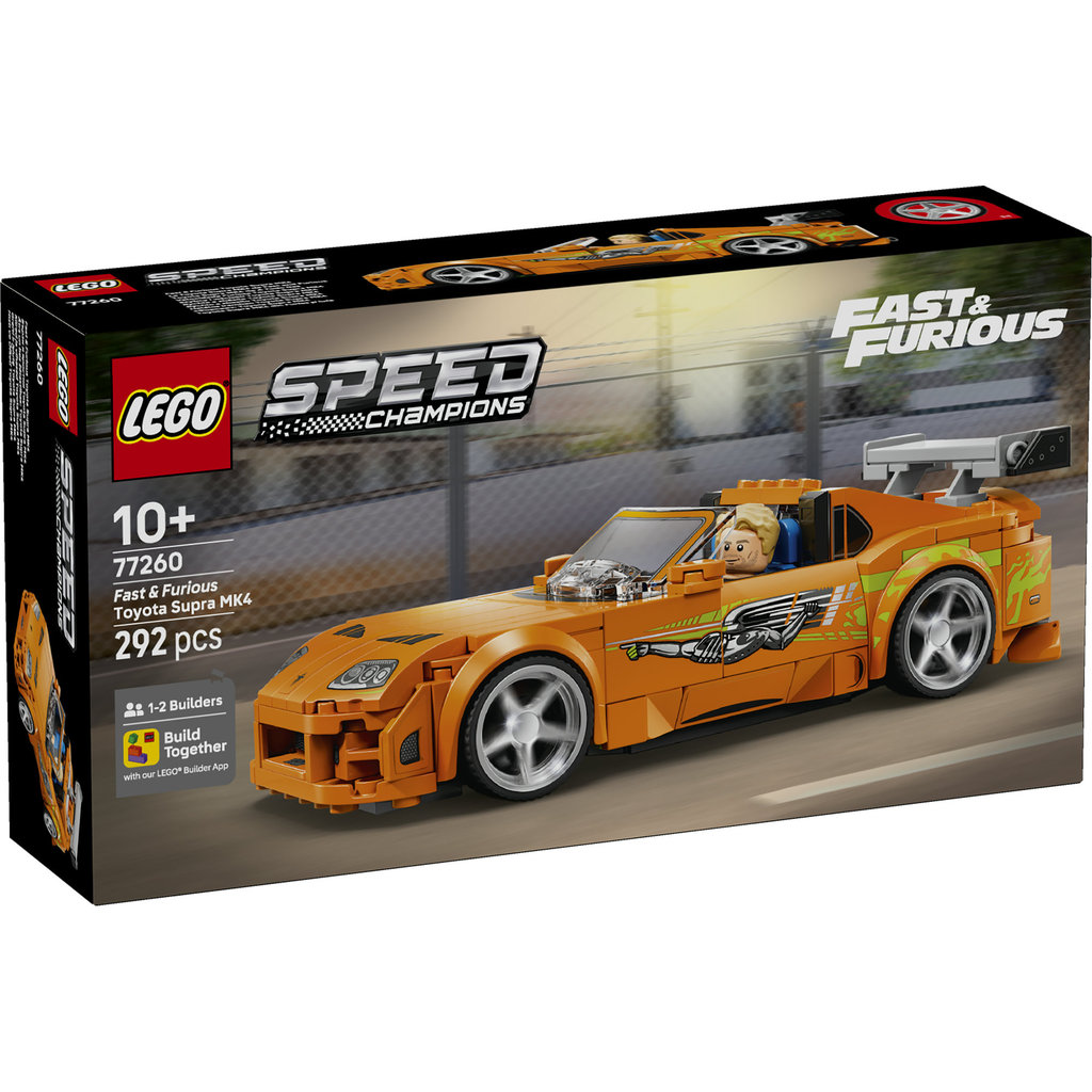 LEGO Speed Champions 77260 The Fast and The Furious Toyota Supra MK4 (292 Pieces), Mobil Mainan Anak Laki Laki, Toys, Bricks - Gambar 3