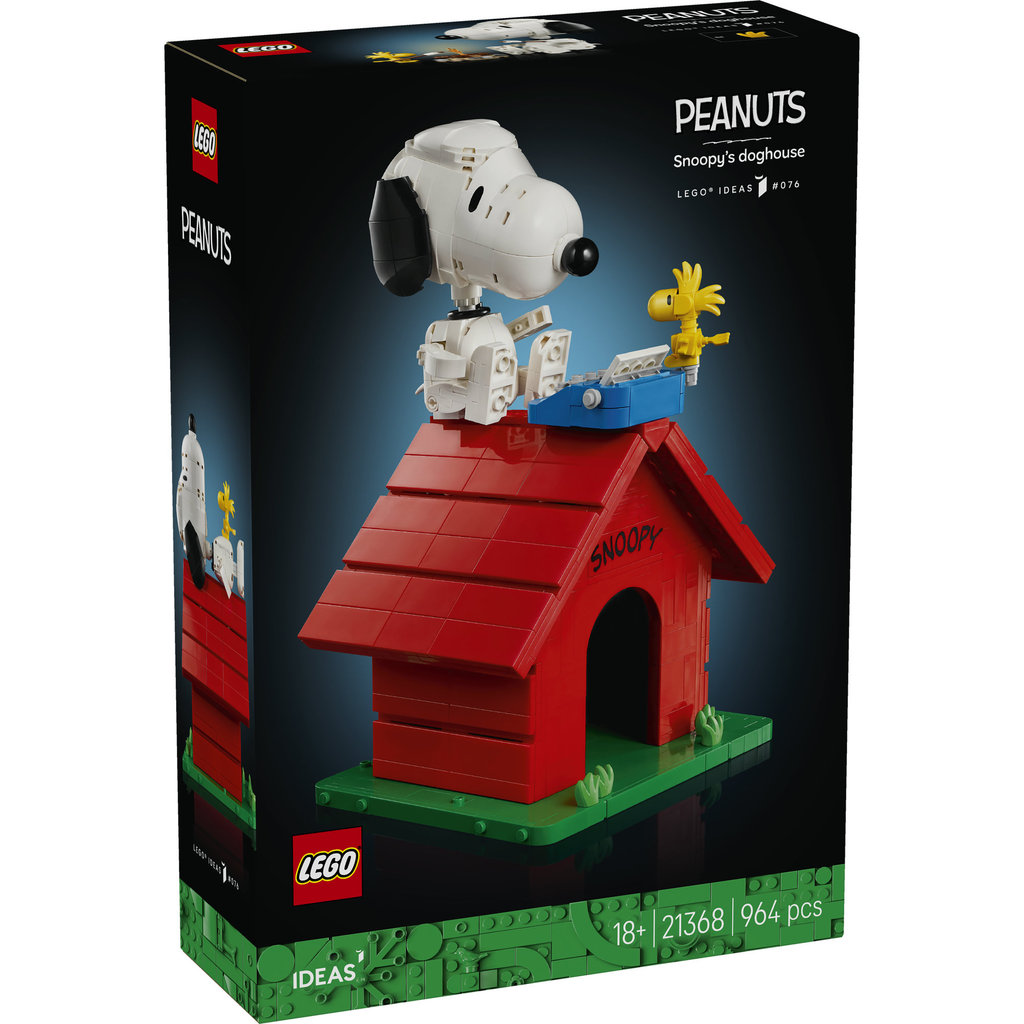 LEGO Ideas 21368 Peanuts: Snoopy's Doghouse (964 Pieces), Building Block, Toys, Bricks - Gambar 3