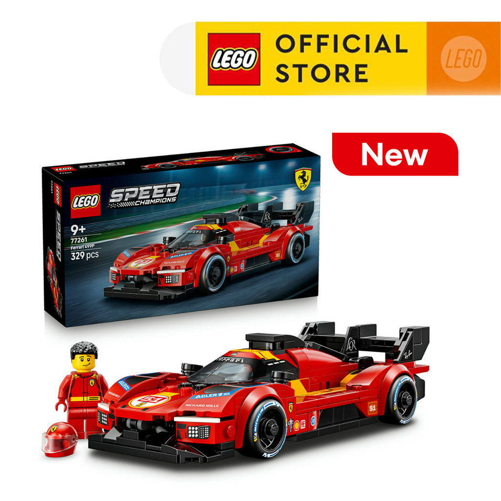 LEGO Speed Champions 77261 Ferrari 499P (329 Pieces), Mobil Mainan Anak Laki Laki, Toys, Building Block