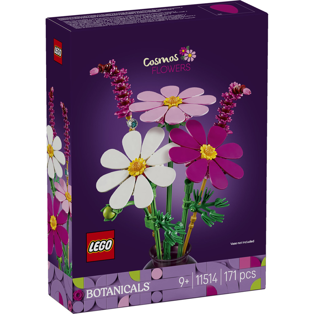LEGO Botanicals 11514 Cosmos Flowers (171 Pieces), Building Block, Bricks, Mainan - Gambar 3