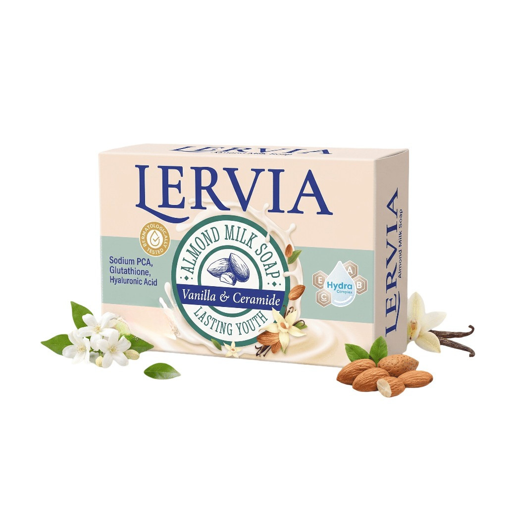 Lervia Sabun Mandi Susu 80 gr - Gambar 2