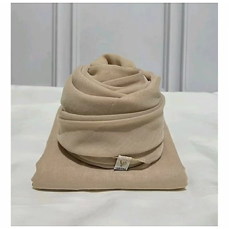 Hijab Segi 4 Paris Jadul Premium  / Jilbab Segi Empat Paris Polos Import/Paris Jadul varisha/Paris Jadul Sadika...COD/TERLARIS - Gambar 4