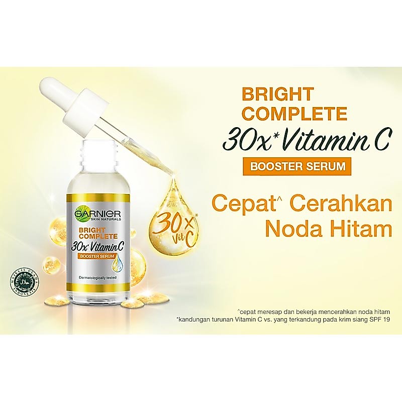 Garnier Bright Complete 30x Vitamin C Booster Serum 50ml - Gambar 2