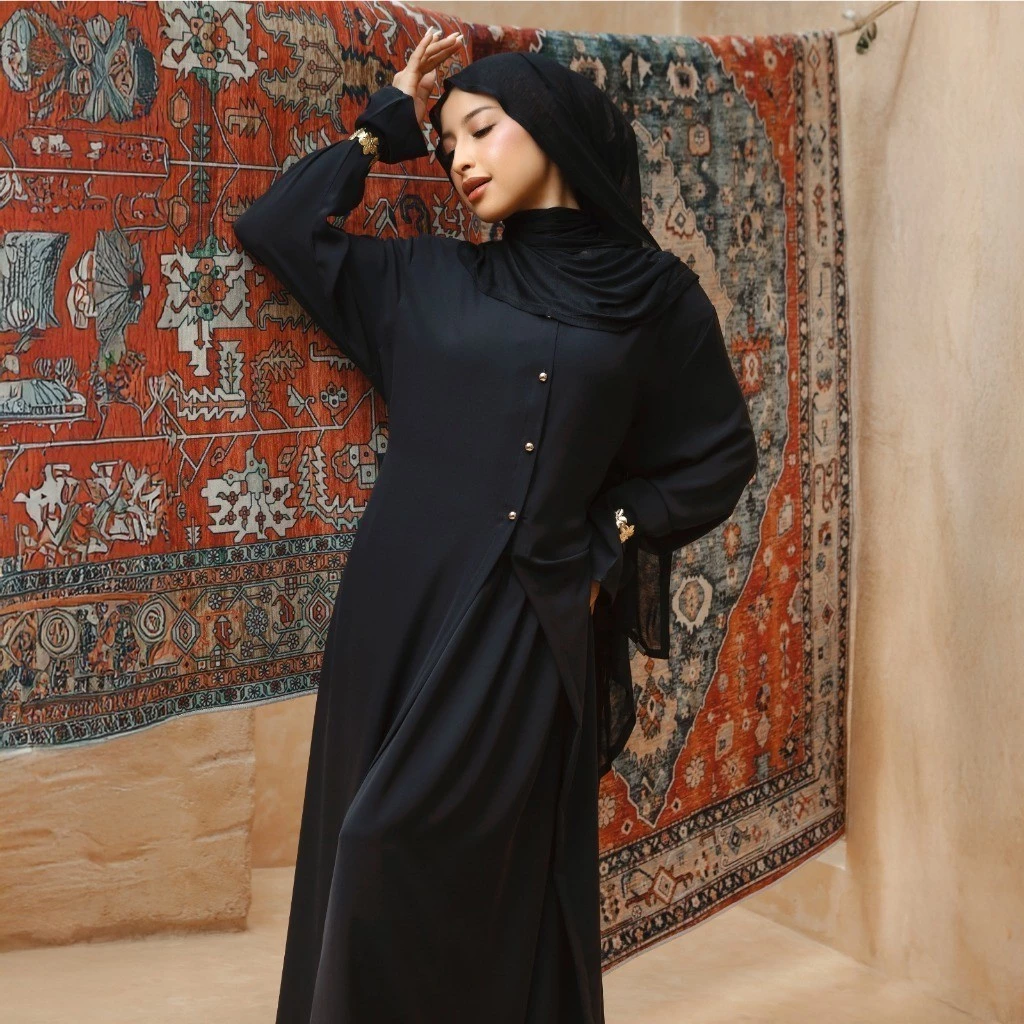 Lozy Hijab - Artha Outer Dress (Long Outer Dress Bahan Cooltech) - Gambar 3