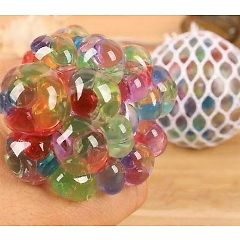 Mainan Smash Ball Stress Ball Mainan Anggur Jaring Remas - Gambar 3