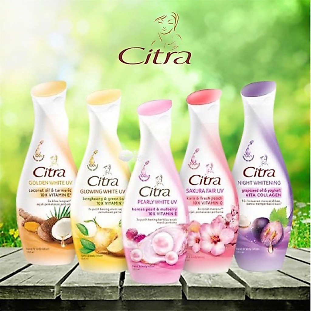 Citra Hand Body Lotion 110ml - 210ml - 380ml / Merah Jingga Official - Gambar 2