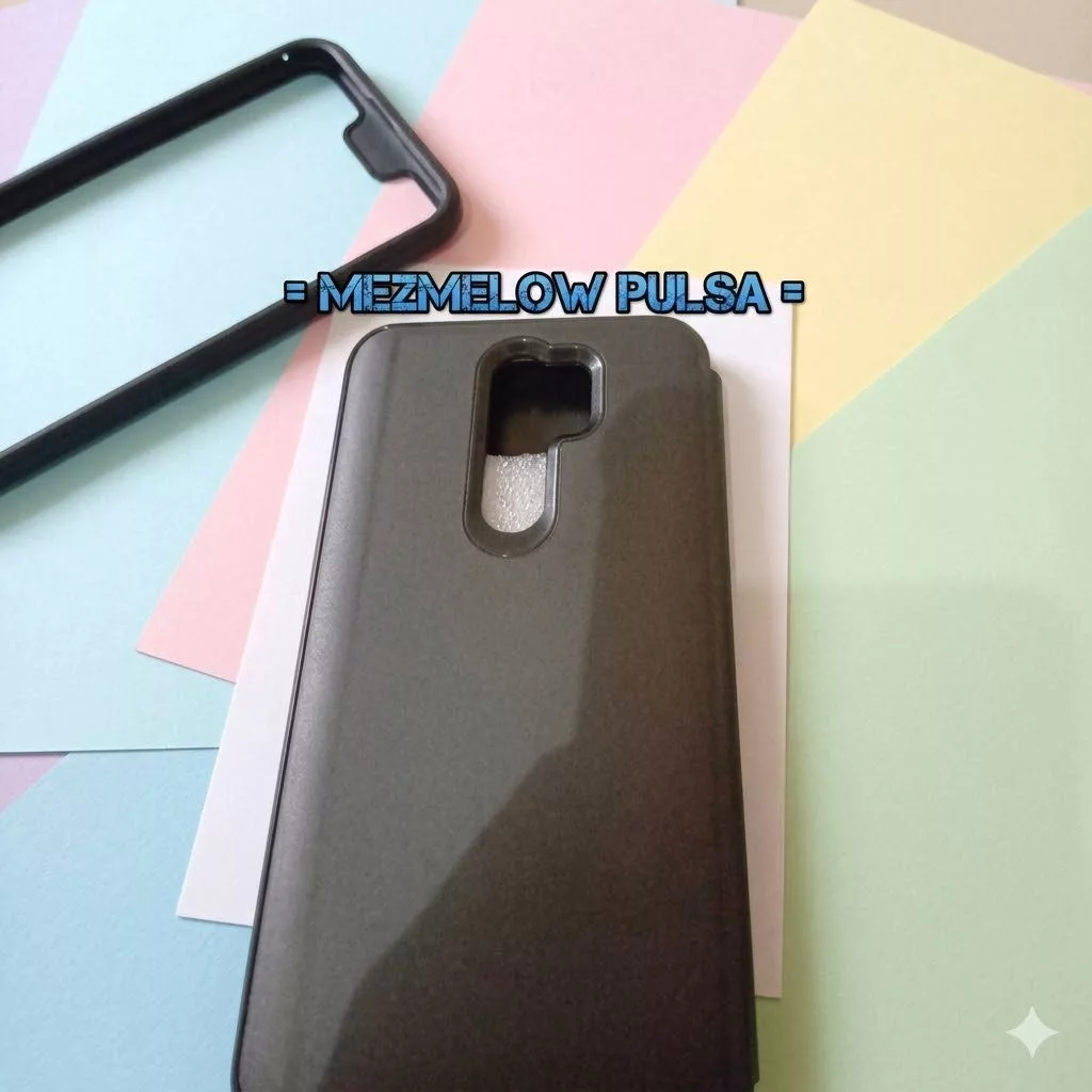 Smart Flip Case Clear View Flip Cover Case Caseng XIAOMI REDMI 9 BIASA