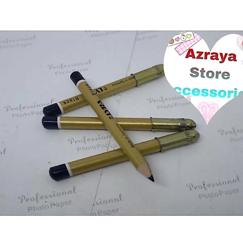 12pcs Pensil Alis Lyra Black Brown Celak Hitam Cokelat