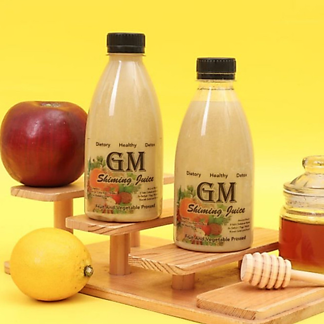 Gemeli Jus Bawang Putih Tunggal Jahe Merah Cuka Apel Lemon Madu Untuk Diet Detox 350ml