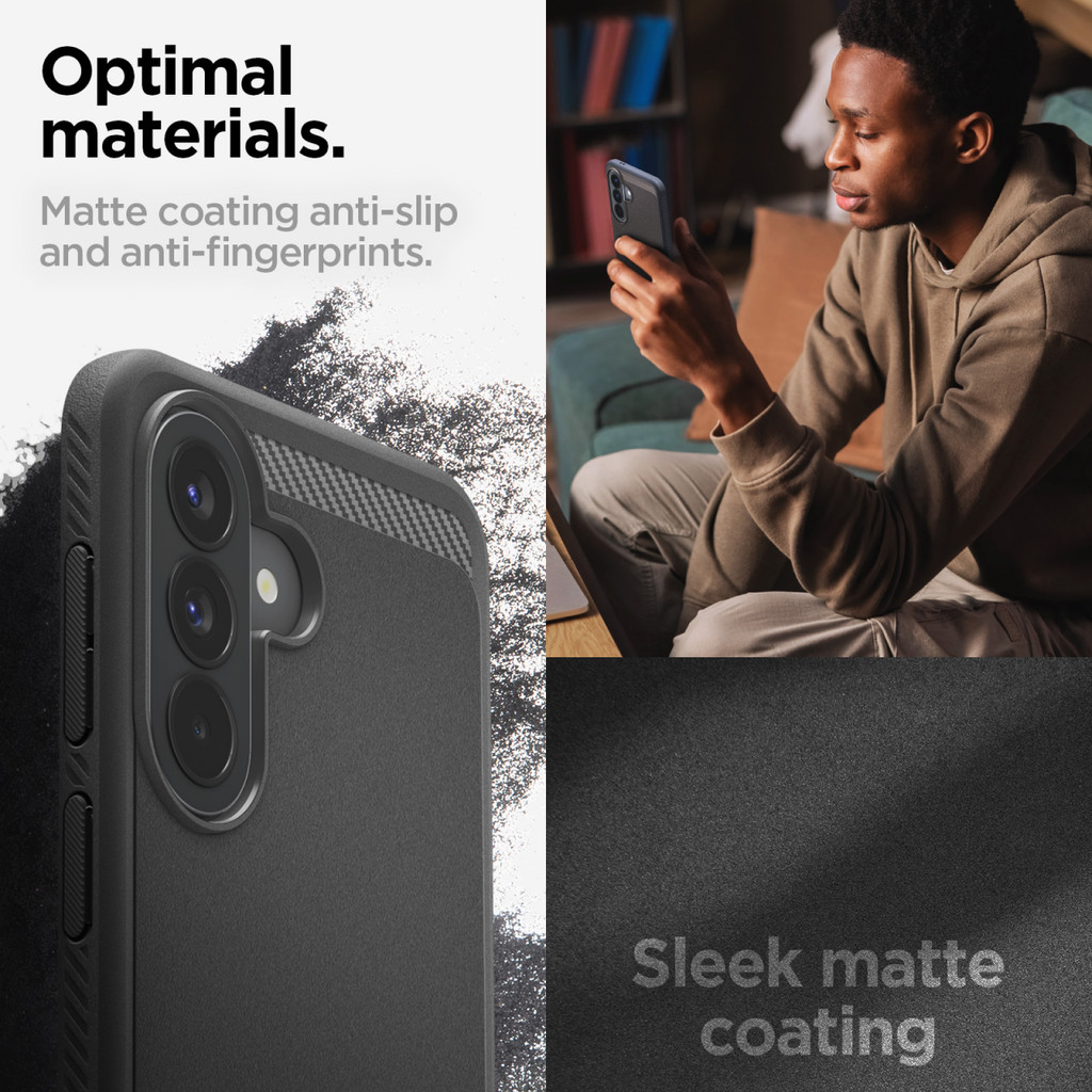 SPIGEN Case for Samsung Galaxy A57 5G Rugged Armor Shockproof Carbon Design Soft Casing - Gambar 3