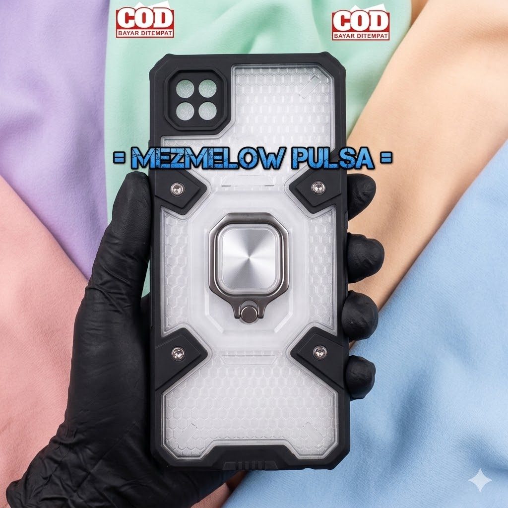 BIBERCAS / Hardcase Hard Ring Magnet Space Capsule Case XIAOMI REDMI 9C / REDMI 10A - Gambar 2