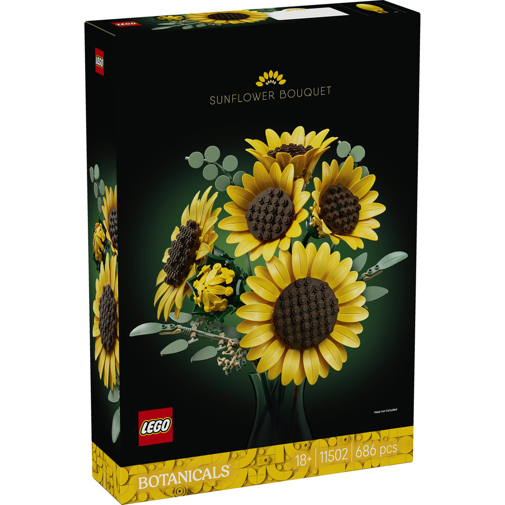 LEGO Botanicals 11502 Sunflower Bouquet (686 Pieces), Mainan Anak Perempuan, Mainan Susun, Mainan - Gambar 3