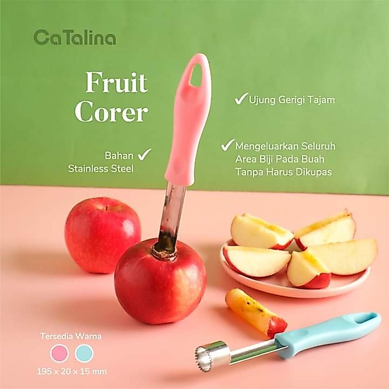 CaTalina Alat Pengambil Biji Buah Apel Fruit Corer Stainless - Gambar 3