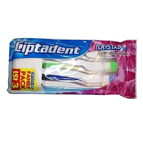 Ciptadent Sikat Gigi Crystal Clean Soft Kotak Isi 3 Pcs x3 - Gambar 3