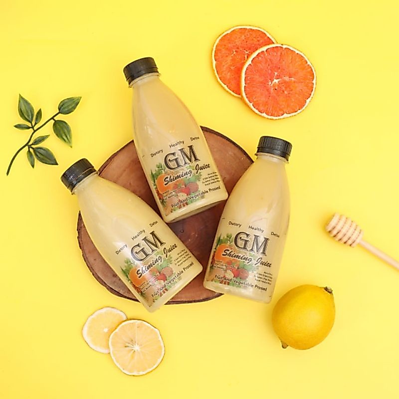 Gemeli Jus Bawang Putih Tunggal Jahe Merah Cuka Apel Lemon Madu Untuk Diet Detox 350ml - Gambar 2