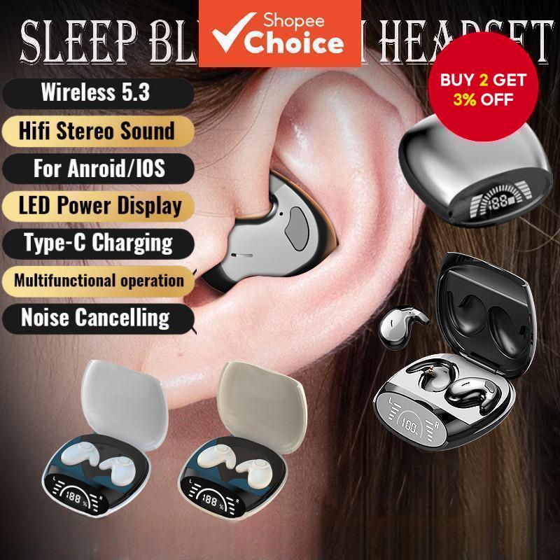 Earphones Wireless Sleep Invisible TWS Wireless Bluetooth Headphones ...