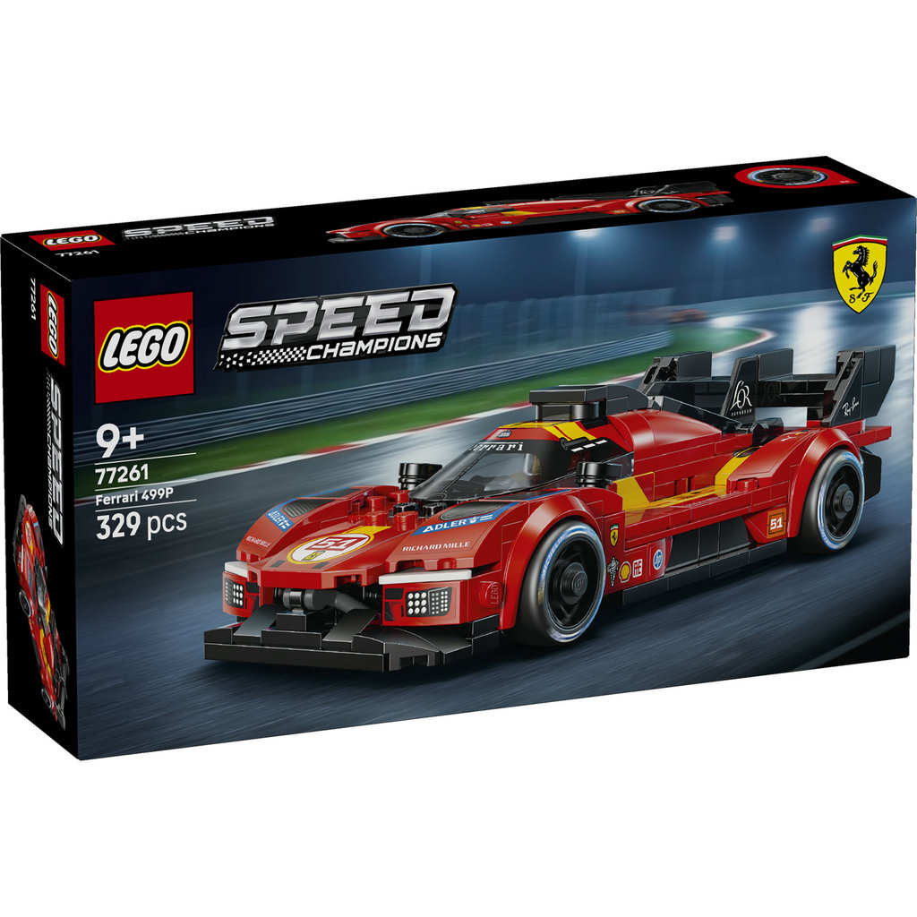 LEGO Speed Champions 77261 Ferrari 499P (329 Pieces), Mobil Mainan Anak Laki Laki, Toys, Building Block - Gambar 3
