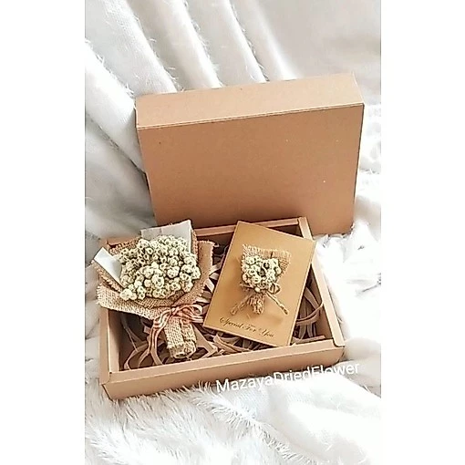 Edelweis Bouquet In Box Hadiah Ulang Tahun - Gambar 2