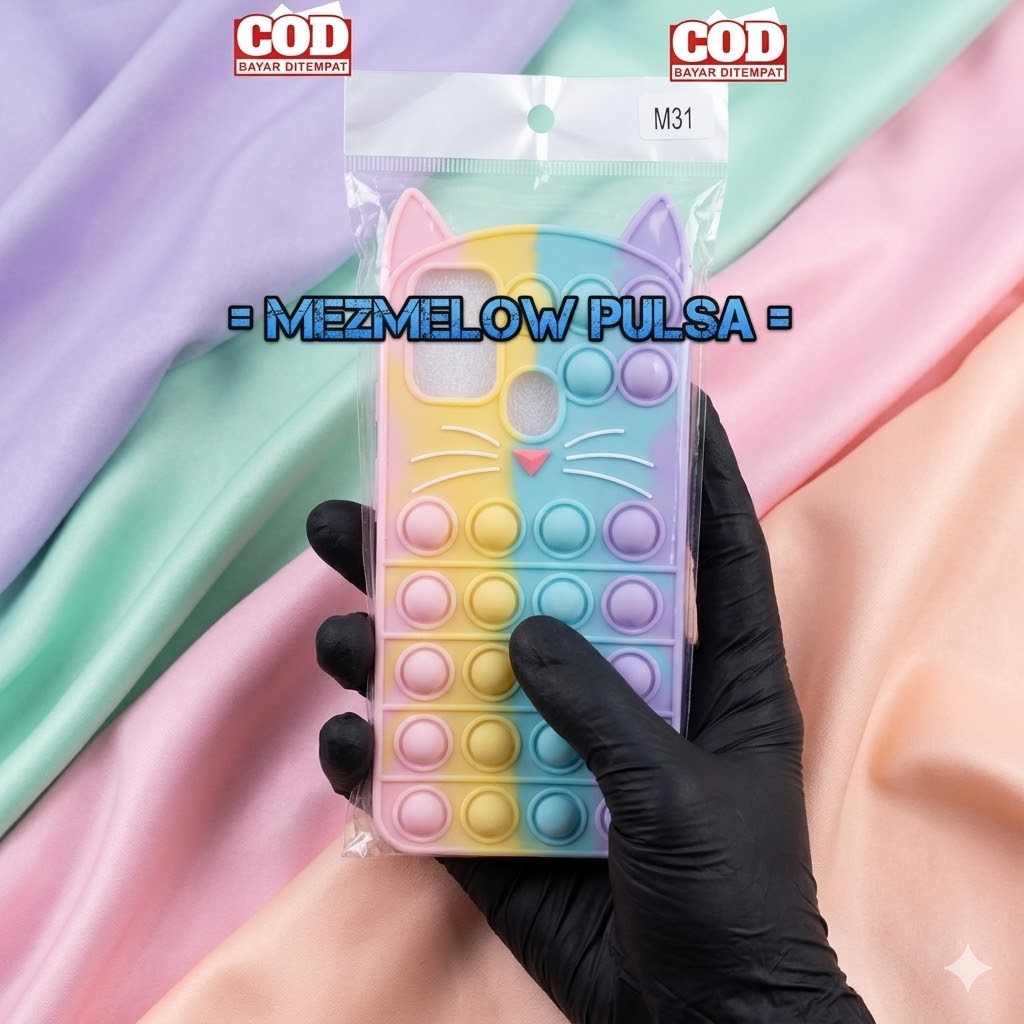 Casing Case Lembut POP IT 3d karakter Kucing Caseng XIAOMI REDMI 9A / XIAOMI REDMI NOTE 9 PRO - Gambar 4