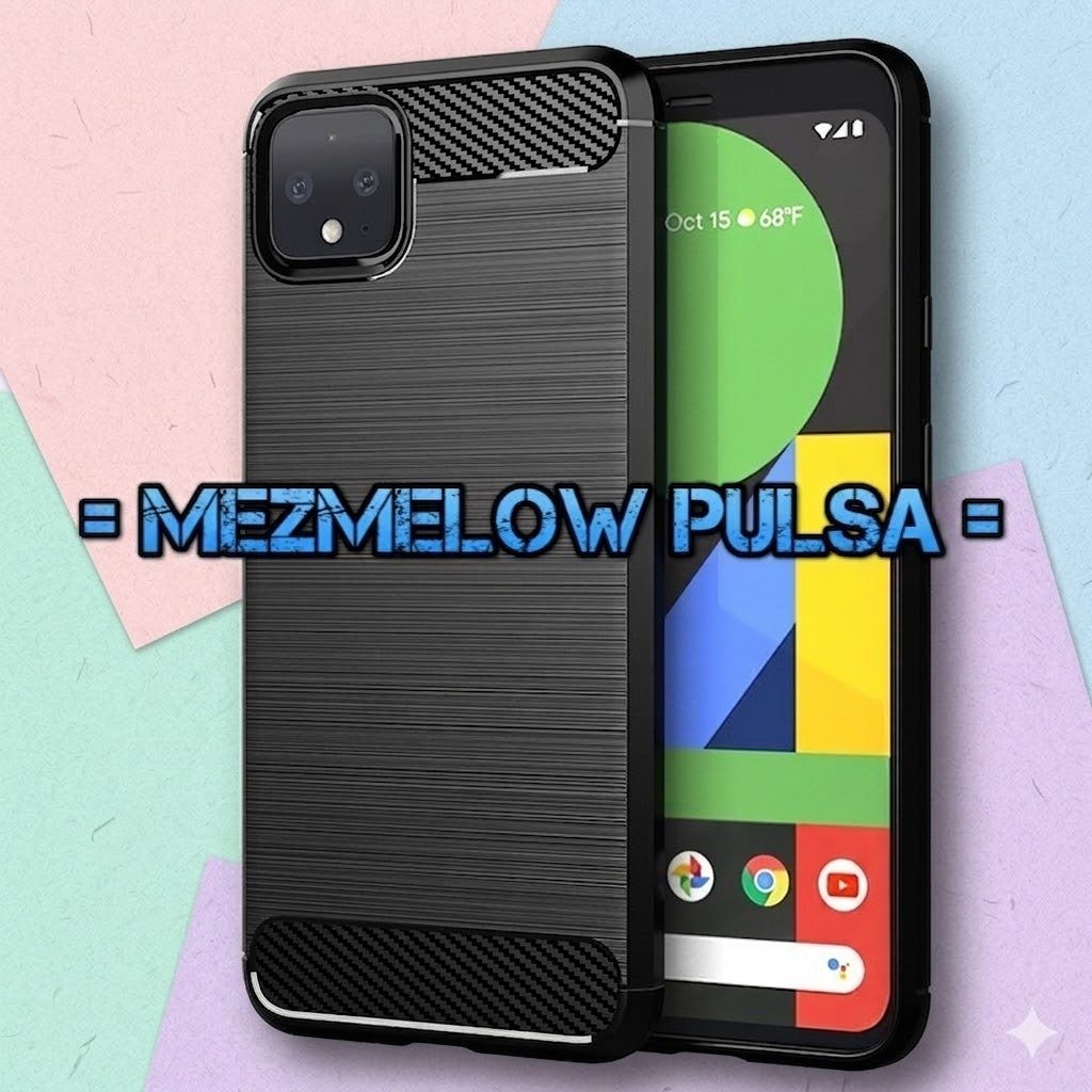Case Fiber Carbon Casing Silicone Caseng Softcase GOOGLE PIXEL 4XL / PIXEL 4 XL