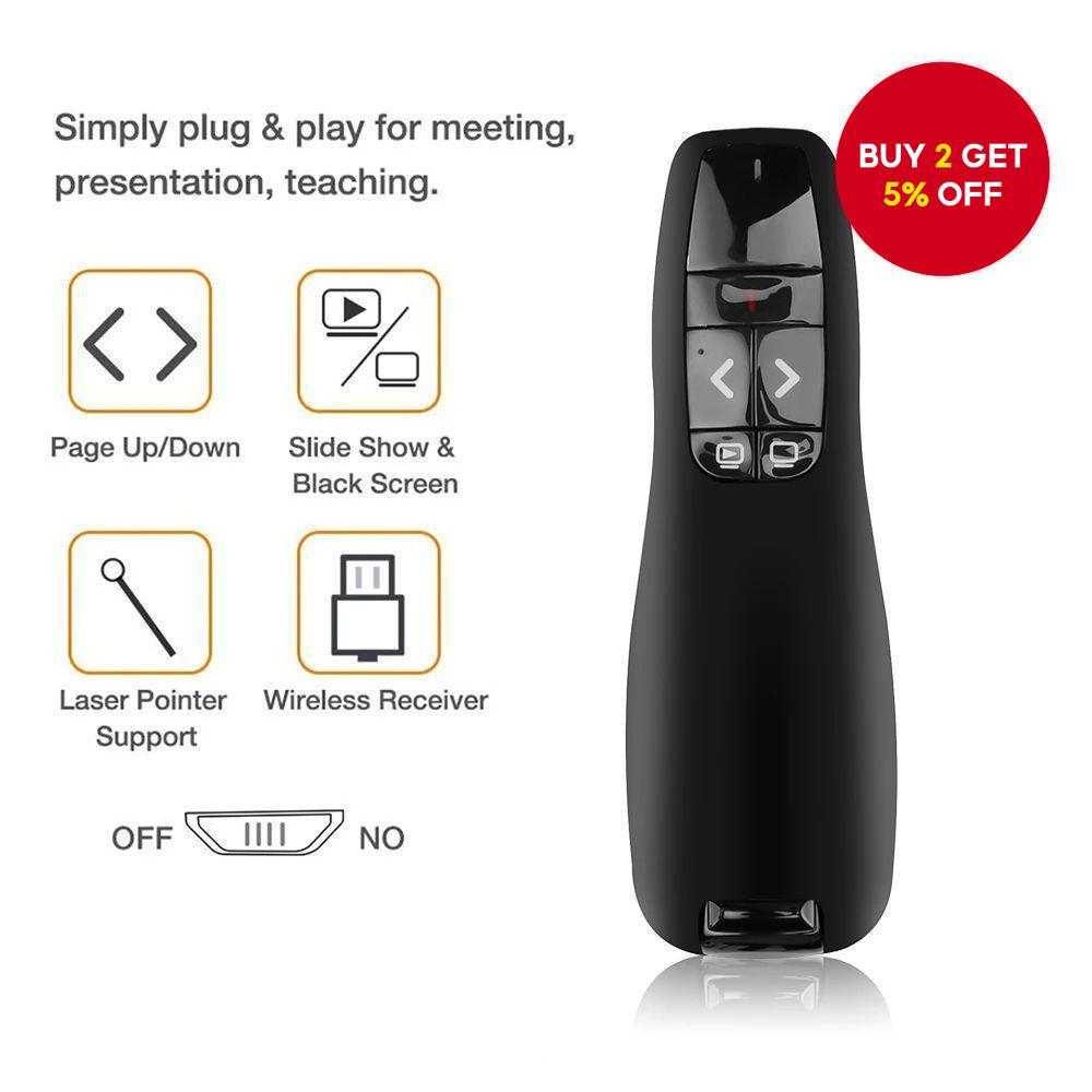 Wireless USB Powerpoint Presentation 2.4GHz PPT Flip Pen Pointer ...
