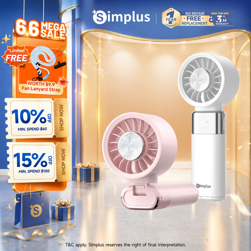 [New Launch] Simplus 3-in1 15°C Cooling Fan | 15 Hours Runtime | 3s ...