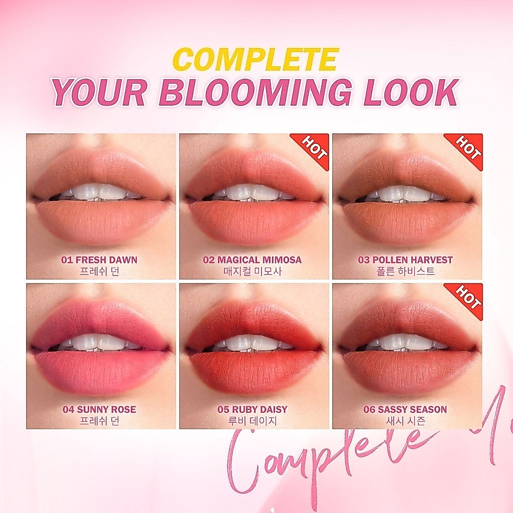 BNB Barenbliss Korean Bloomatte Full Bloom Transferproof Matte Tint / Merah Jingga Official - Gambar 3