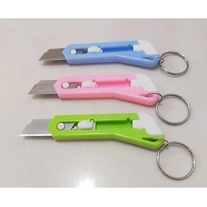 Gantungan Cutter Mini Gunting dan Meteran - Gambar 2