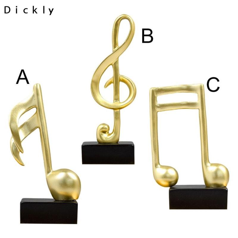 Dickly Art Music Note Shape Sculpture Decorative Ornament Figurine ...