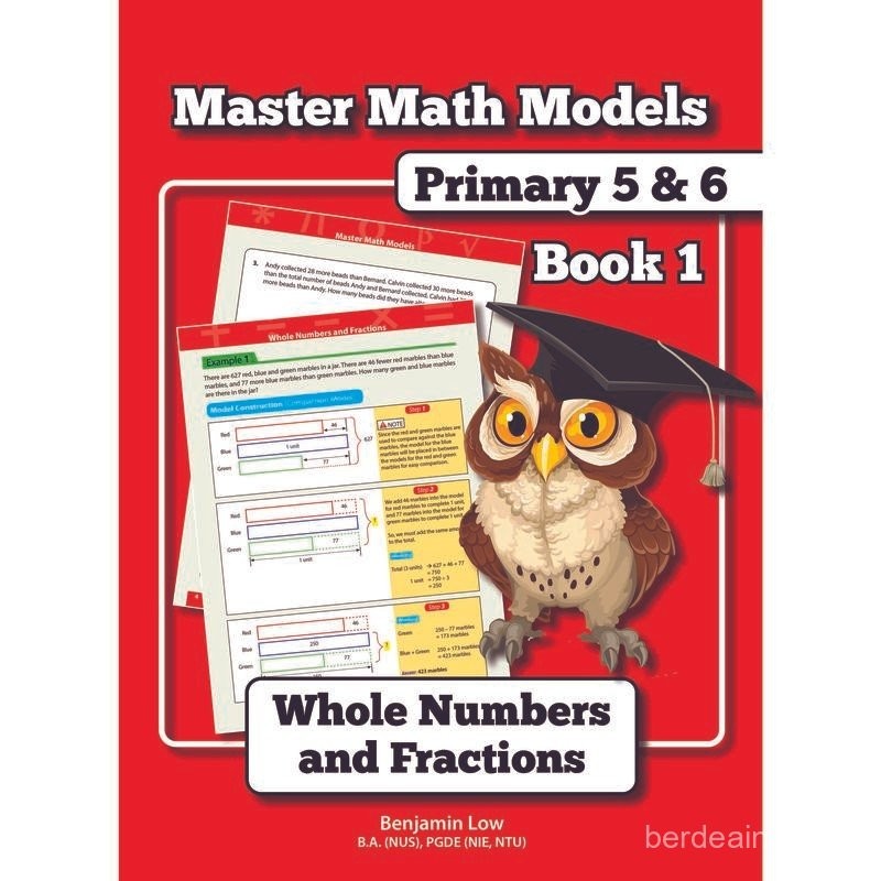 Master Math Models Primary 5 & 6 Book 1 – Whole Numbers and Fractions ...