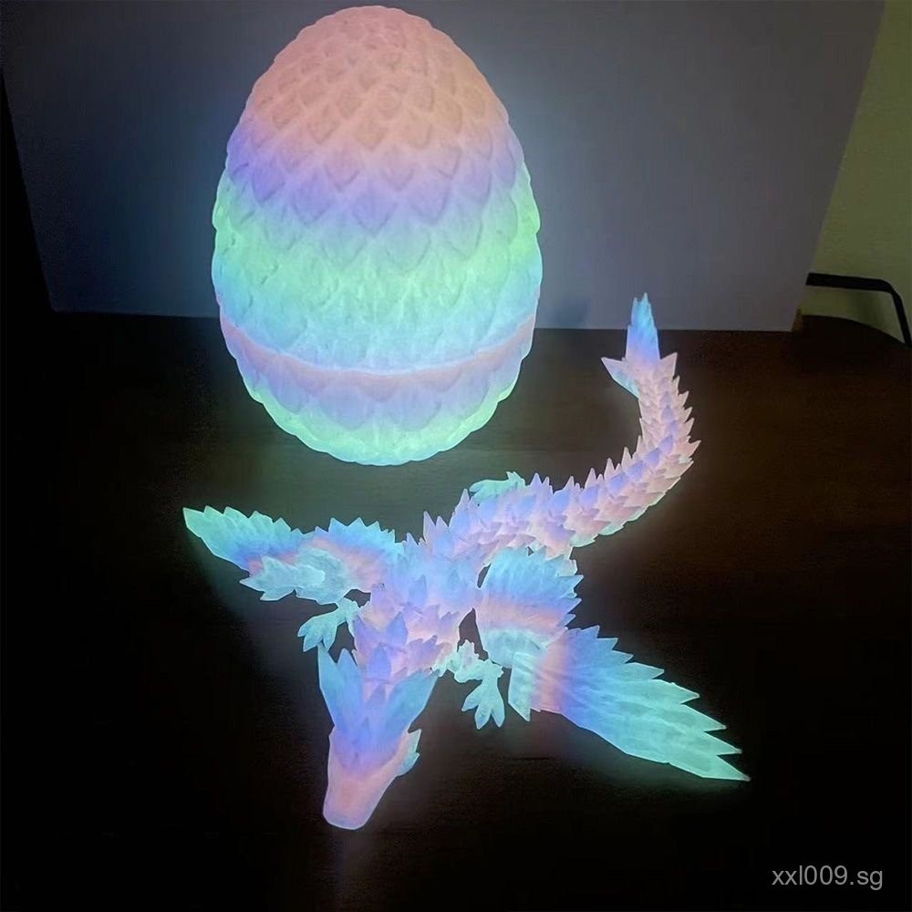 3D Printed Luminous Rainbow Flying Dragon Multi-Joint Movable with ...