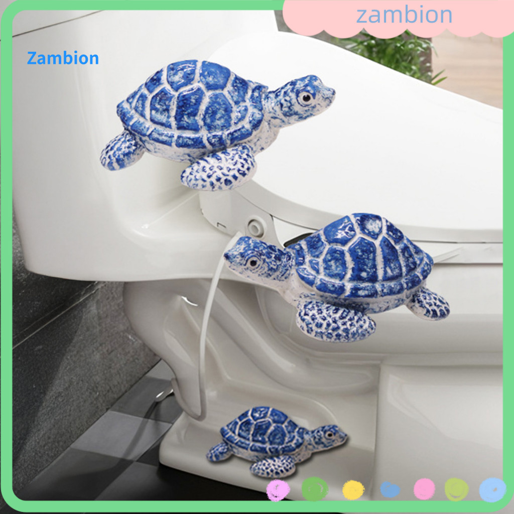 2-Pack Turtle Toilet Bolt Covers – Cute Sea Turtle Design, Resin, Fits Standard Bolts, For Beach Themed Bathrooms