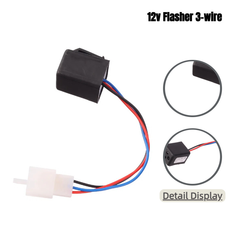 Electric bicycle 12V LED Blinking Relay Turn Signal Flasher Three-wire ...
