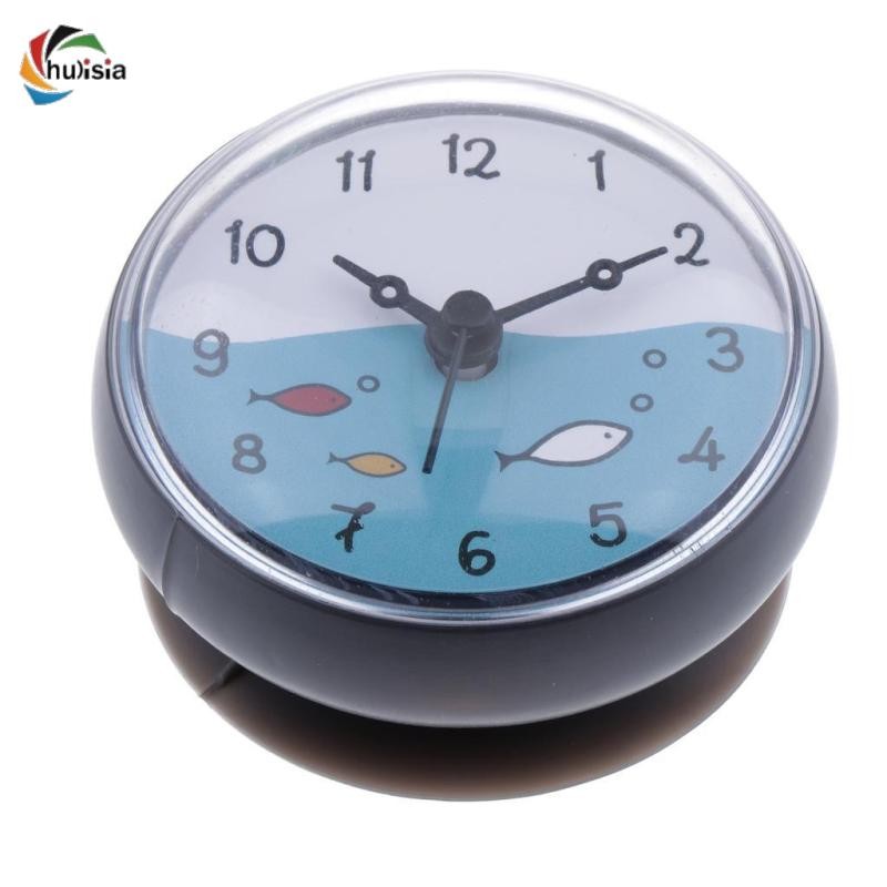 chulisia Small Suction Clock, Wall Clock, Bathroom Suction Cup Clock ...