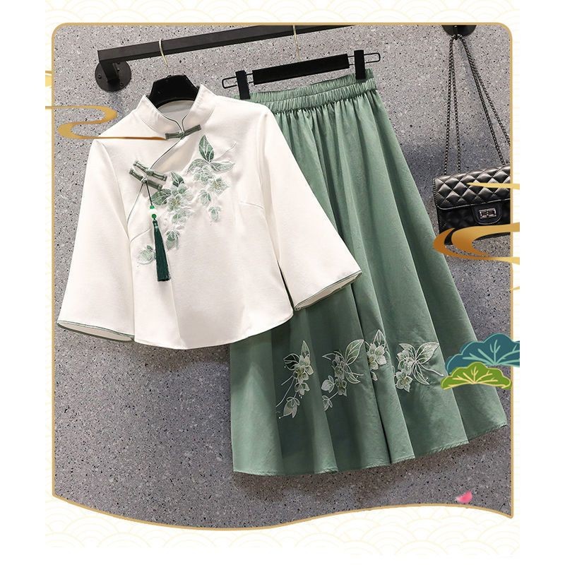 Plus Size Women's Clothing Fat Sister 2024 Improved Version Hanfu Suit ...