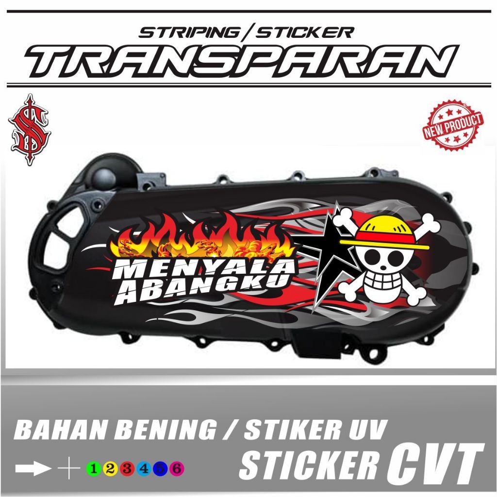 UV TRANSPARENT STICKER VARIATION OF CVT BACK STICKER FOR ALL ...