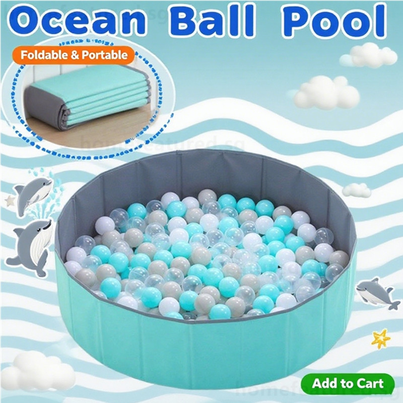 Folding Kids Ocean Bobo Ball Pit Pool Play Baby Playpen Foldable ...