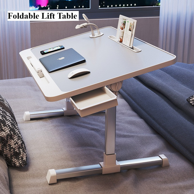 【SG in stock】Foldable Lift Desk - Adjustable Study Table for Bedroom ...