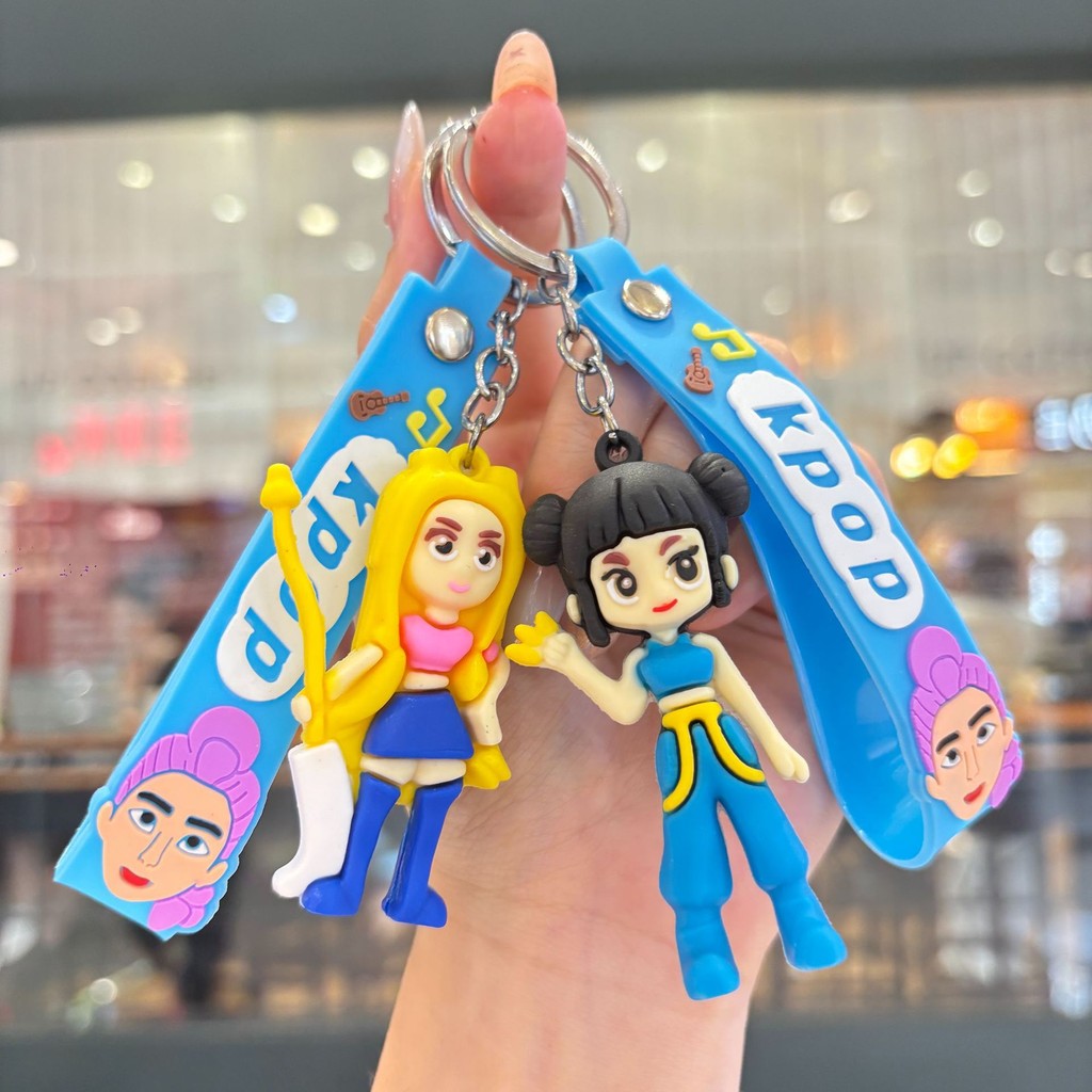 Kpop Demon Hunters HUNTR/X Keychain Rumi Zoey Mira Tiger Cute Pandent ...
