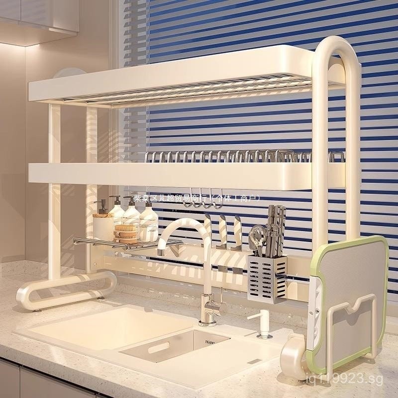 Multifunctional Storage Rack Sink Drainer Tray Household Dishwashing ...