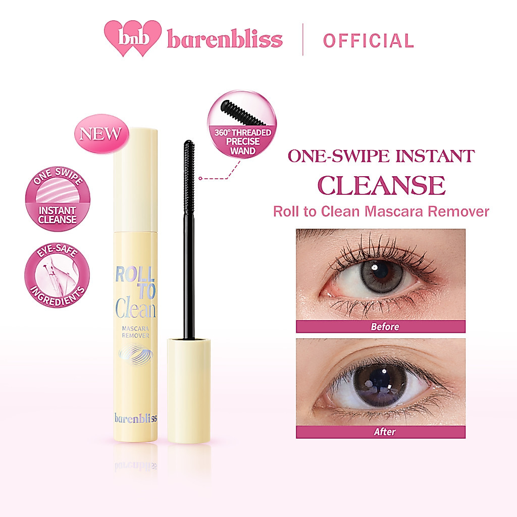 BNB barenbliss Roll to Clean Mascara Remover Pembersih Maskara Waterproof / Merah Jingga Official - Gambar 2