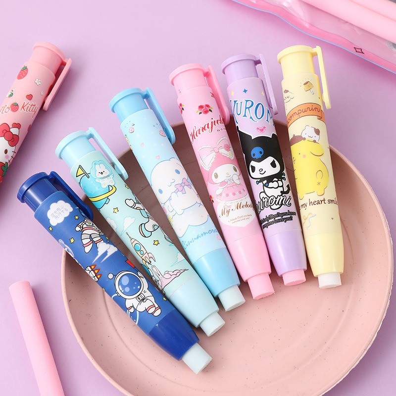 eraser 可爱卡通按动橡皮擦中小学生幼儿园儿童专用品可爱橡皮学习用品 现货 25.9.28 | Shopee Singapore