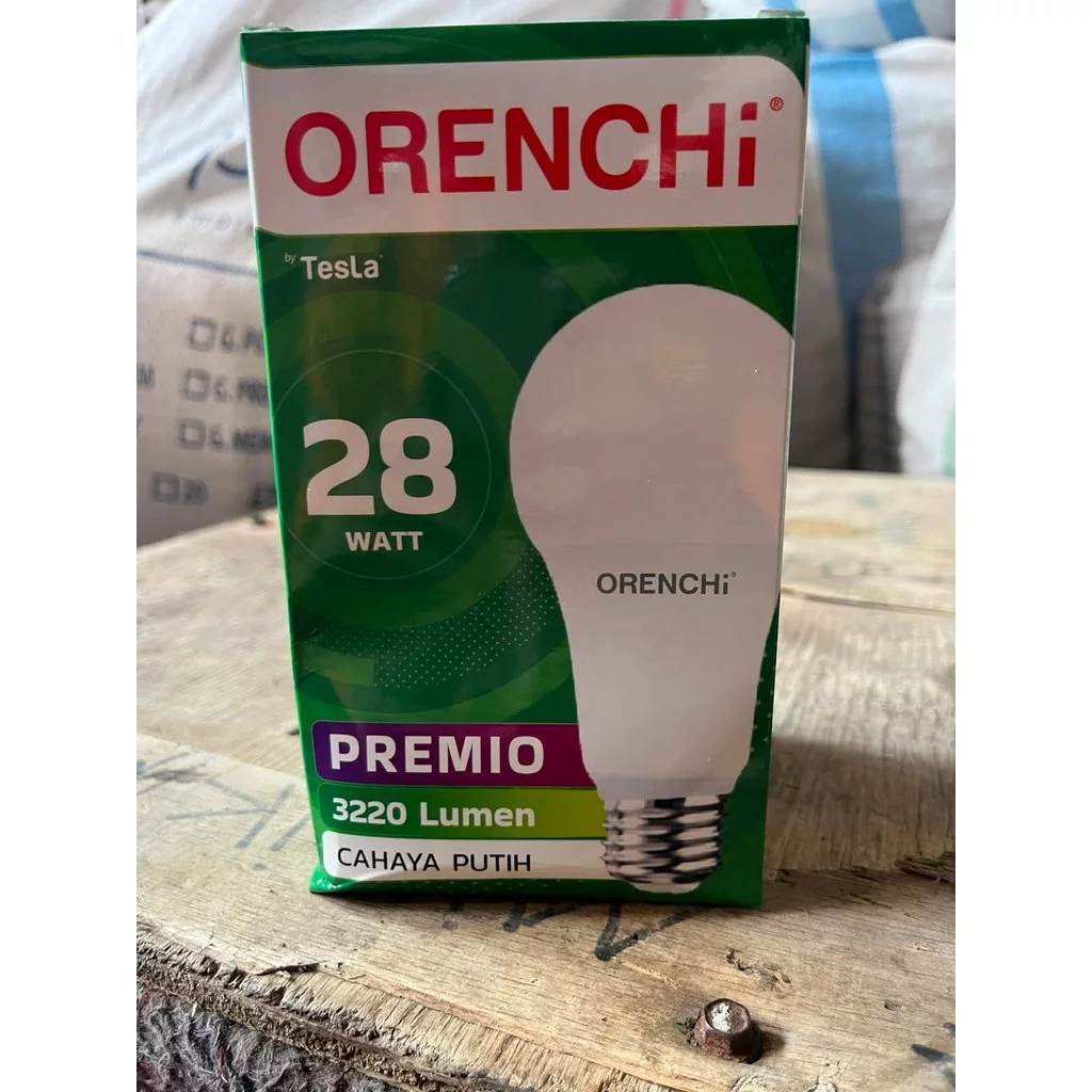 (BUBBLEWRAP) 28 WATT / BOHLAM LAMPU LED ORENCHI PREMIO GARANSI 1 TAHUN