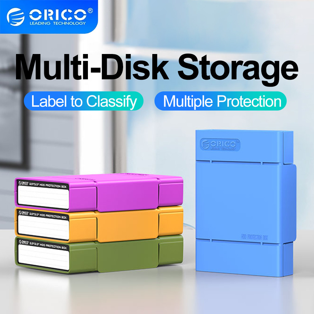ORICO 2.5 3.5 Inch HDD Protect Enclosure M.2 SSD Protect Case Box with ...