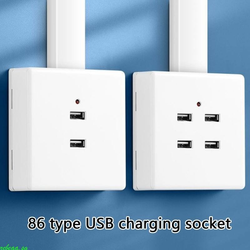 zebeaa. Wall Mounted Power Socket with 2 4 USB Port Multifunction Fast ...